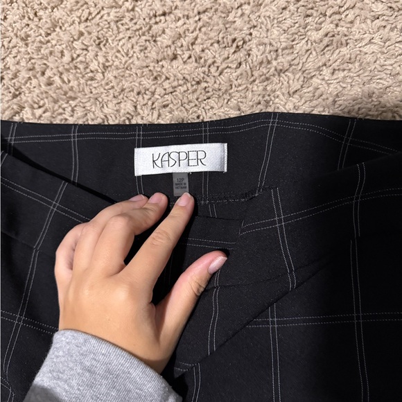 Women’s Black Checkered Pants - Picture 2 of 4